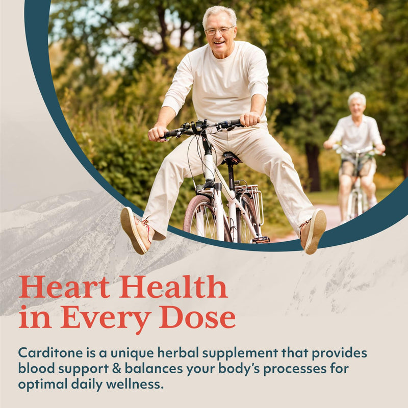 ruved Carditone - Natural Heart Health Supplement for BP & Heart Support (30 Veg Caplets)