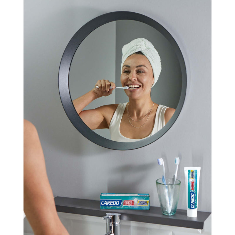 CAREDO Sensitive Teeth Relief Toothpaste for Adults – Enamel Care, Remineralizing, Sensitivity Relief, Fluoride Free 3.52 oz
