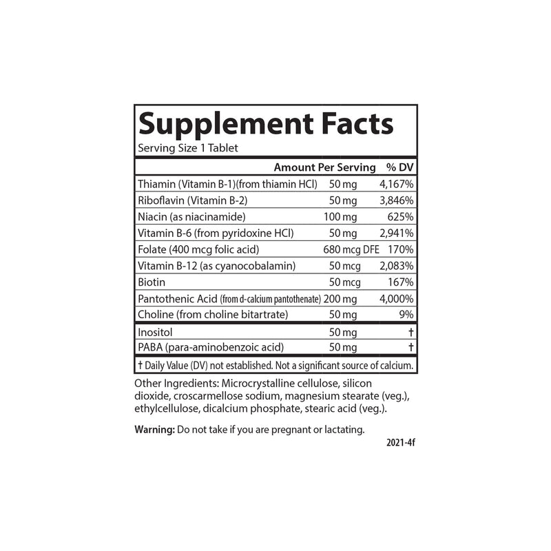 Carlson B Compleet 50 – Balanced Vitamin B Complex for Energy & Cellular Support