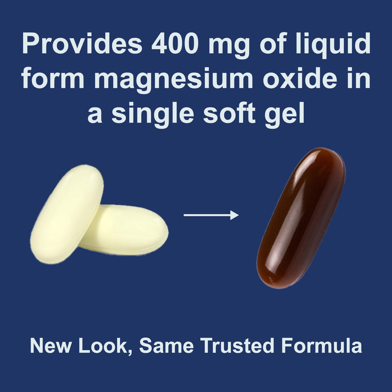 Carlson Magnesium Gels - 400 mg Softgels, Heart & Muscle Support, 250 Softgels