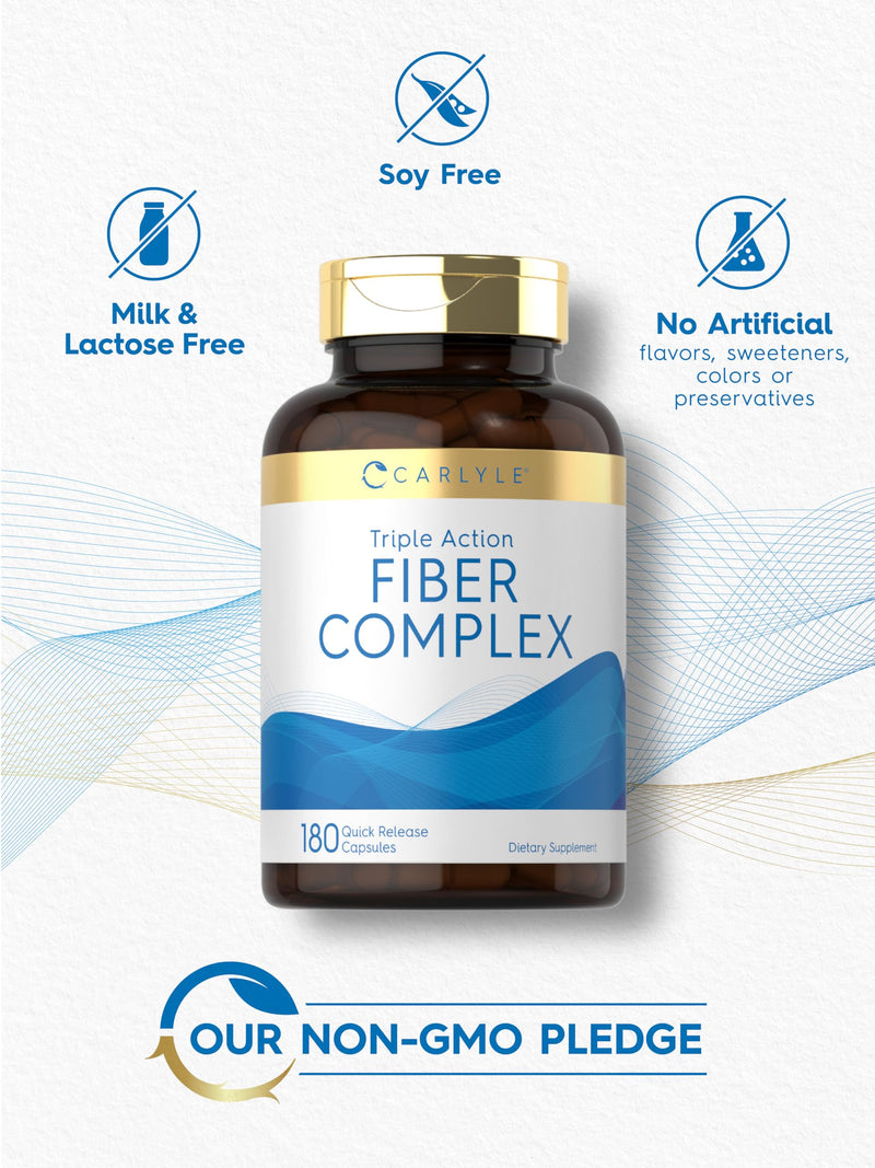 Carlyle Fiber Complex | 180 Capsules | Non-GMO Triple-Action Fiber