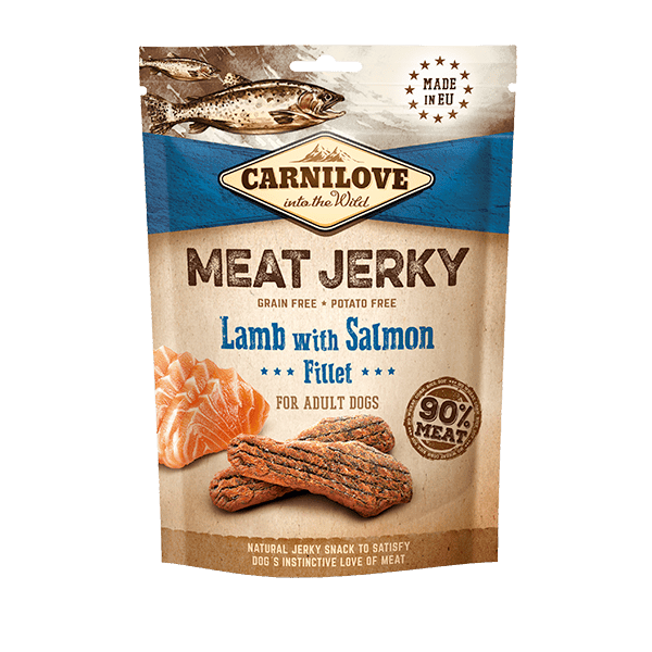 Carnilove Lamb with Salmon Fillet Meat Jerky Dog Treats