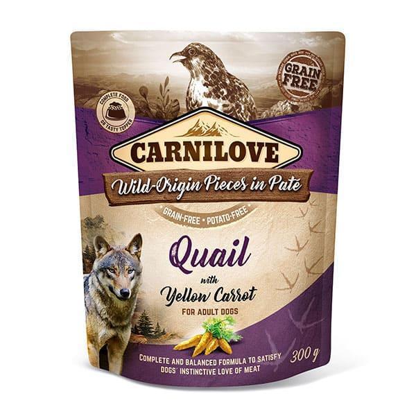 Carnilove Quail with Yellow Carrot Wet Dog Food 300g
