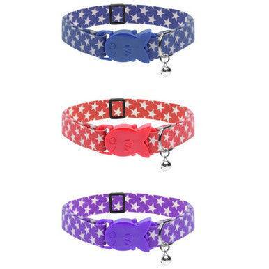 Cat Circus Star Cat Collars Red