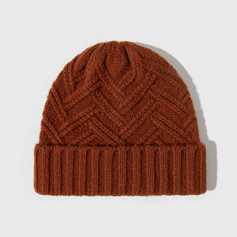 Wool Knitted Thickened Autumn And Winter Warm Wool Hat