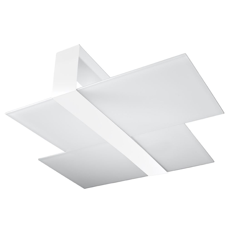 Ceiling lamp steel, glass Massimo modern Design E27