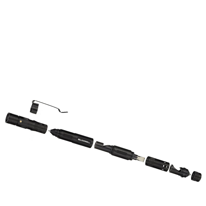 Tactical Pen Multi-Function 9-in-1 Including Aluminium Wallet Card Tool 2 Pack