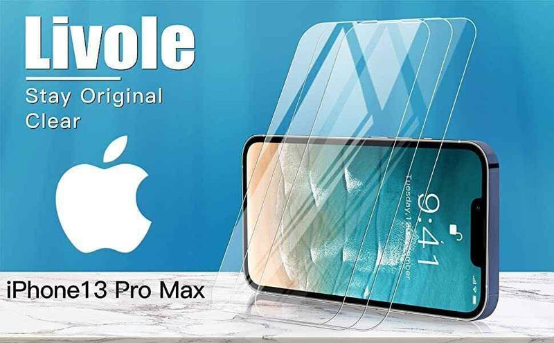 iPhone 14 Plus / 13 Pro Max / 15 Pro Max Tempered Glass Screen Protector 3 Pack