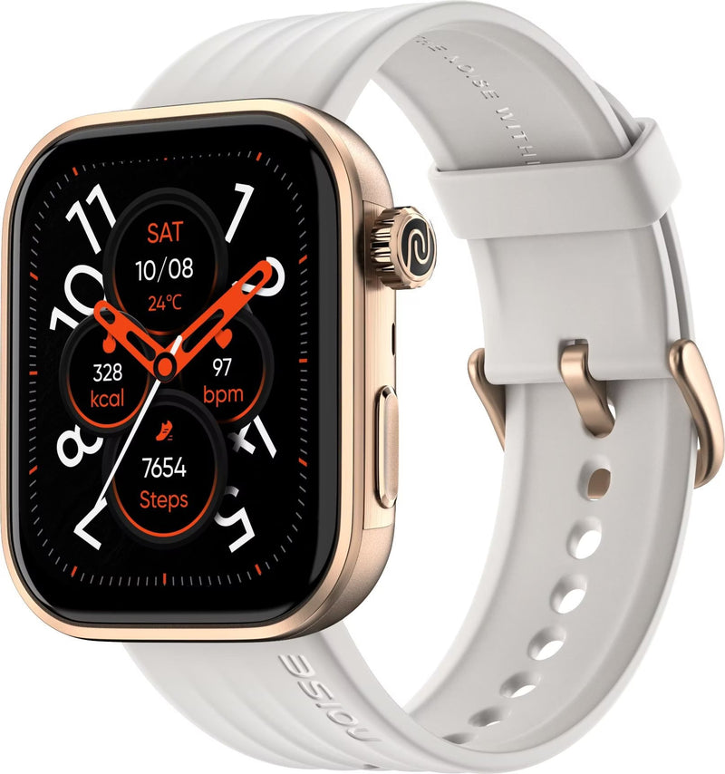 Noise ColorFit Pro 6 Smartwatch – 1.85" AMOLED Always-On Display, Bluetooth Calling, IP68, 7-Day Battery – Jet Black | Ivory Gold | Ice Blue