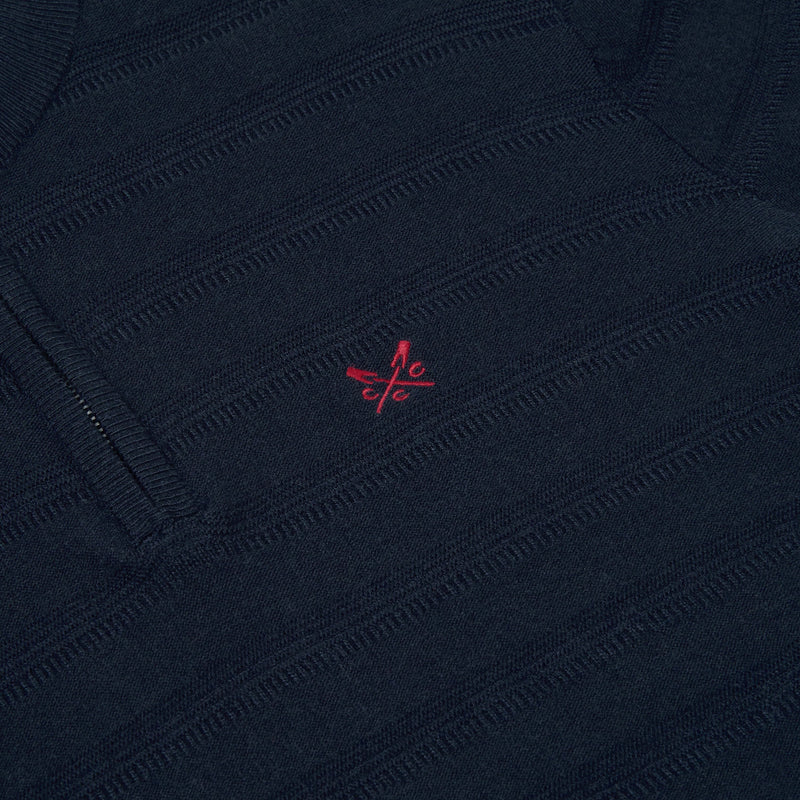 Crew Clothing Company Cashmere & Silk Blend Quarter Zip Jumper