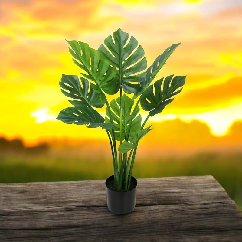 90CM ARTIFICIAL MONSTERA BONSAI TREE