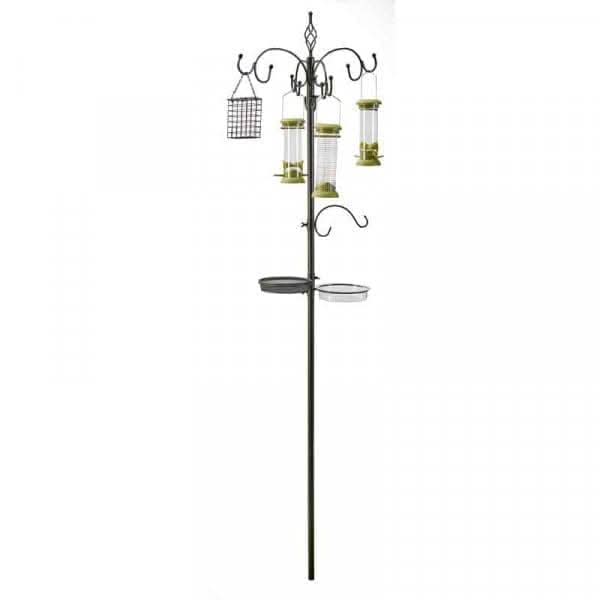 Complete Bird Feeding Station with 4 Feeders