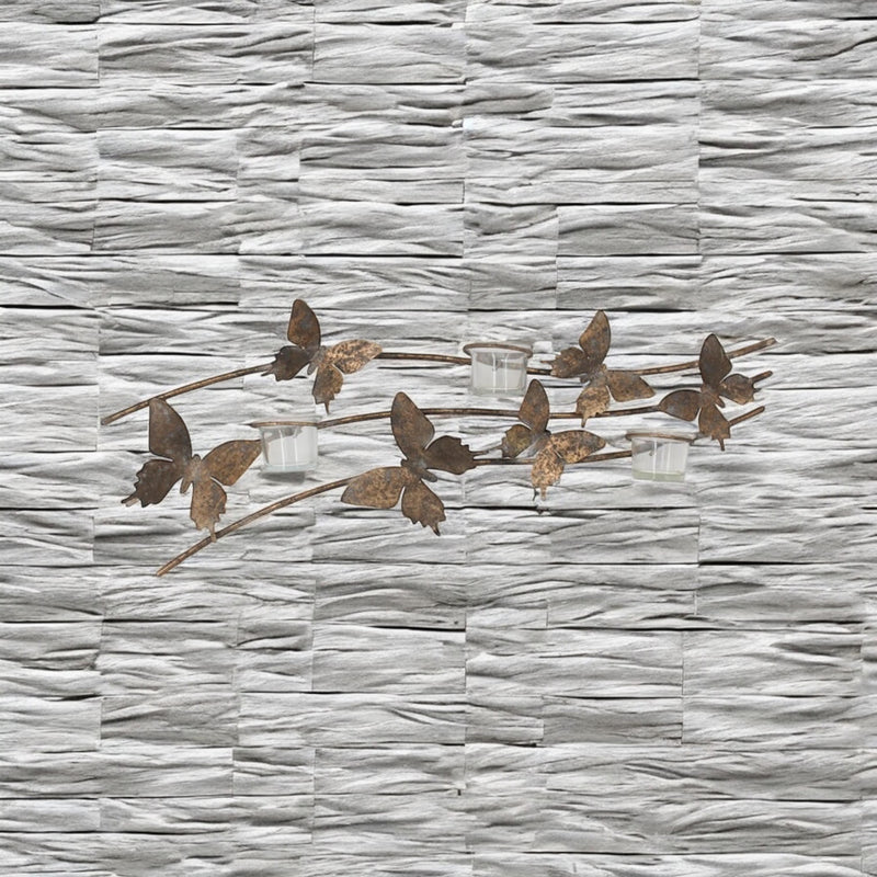 67CM METAL CANDLE HOLDER BUTTERFLY