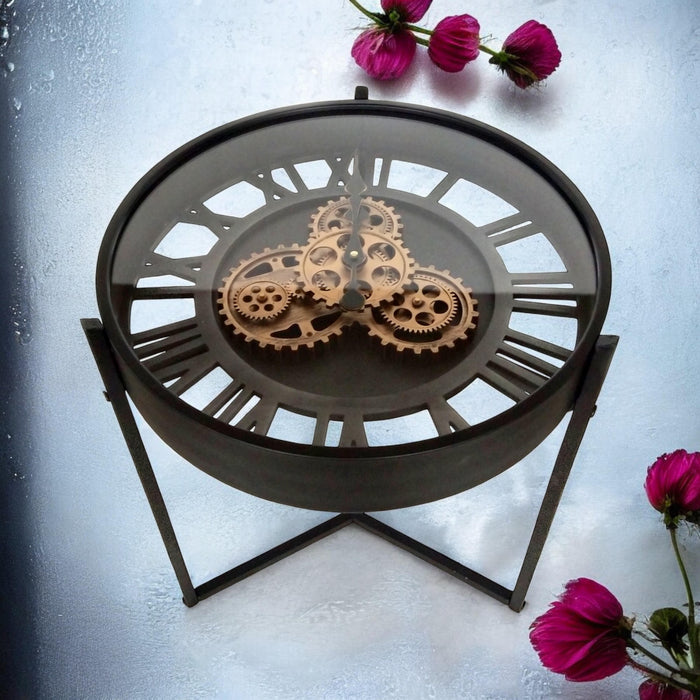 49CM GEAR CLOCK TABLE 49*49*55cm