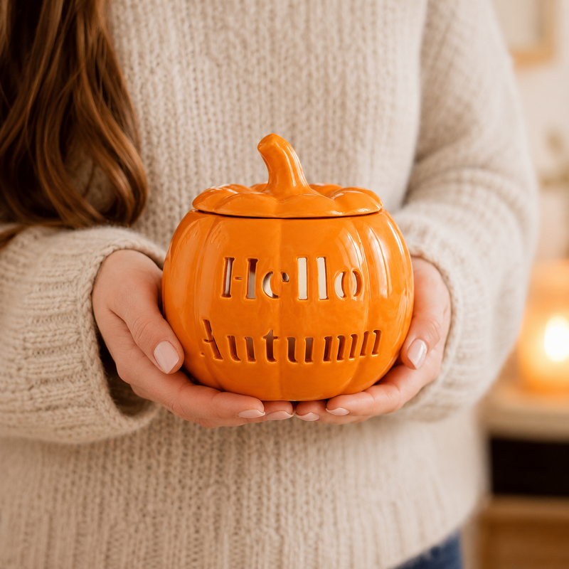 Hello Autumn Pumpkin Oil and Wax Burner