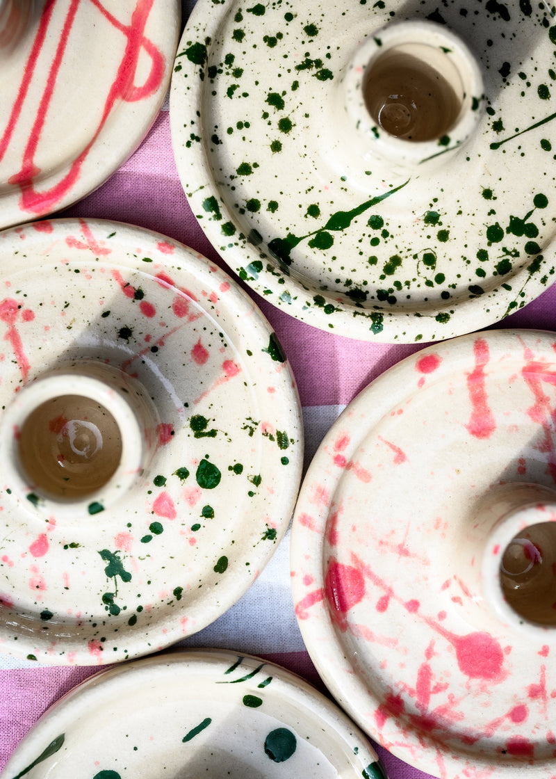 Ceramic candle holders