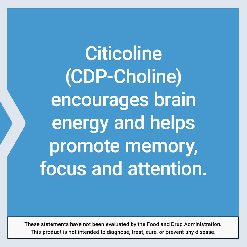 Life Extension Citicoline (CDP-Choline) – 60 Vegetarian Capsules
