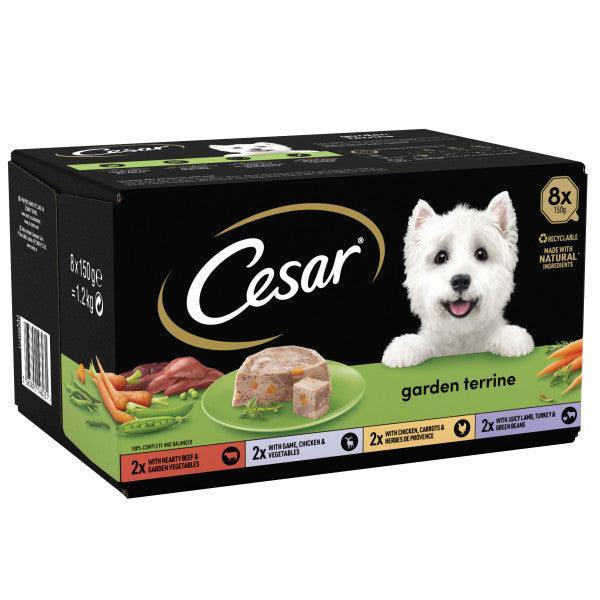Cesar Garden Terrine Mixed Selection in Loaf Foil 8 x 150g - Case of 3
