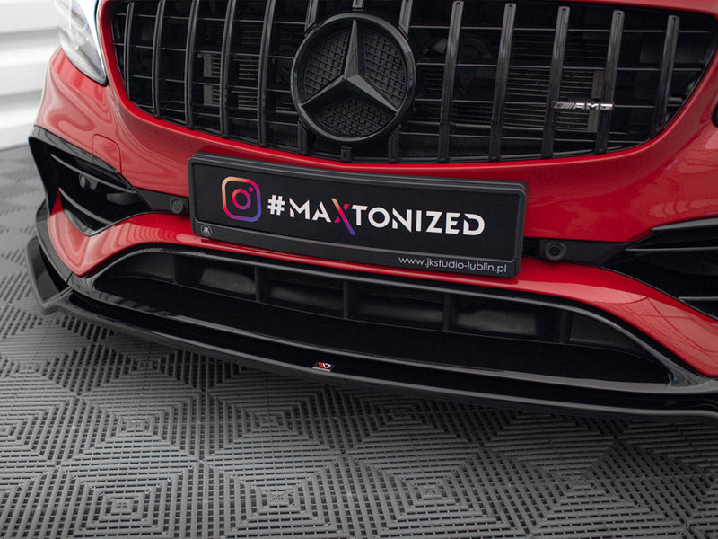 Maxton Design - FRONT SPLITTER V.2 MERCEDES A45 AERO W176 FACELIFT (2015-2018)