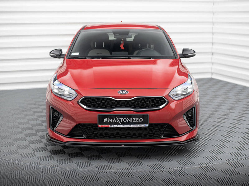 Maxton Design - FRONT SPLITTER V.1 KIA CEED GT / GT-LINE MK3 / PROCEED MK1