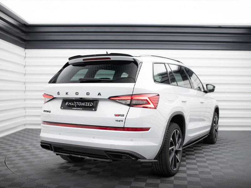 Maxton Design - REAR SIDE SPLITTERS SKODA KODIAQ SPORTLINE *VERSION WITH MUDFLAPS* (2017-2021)