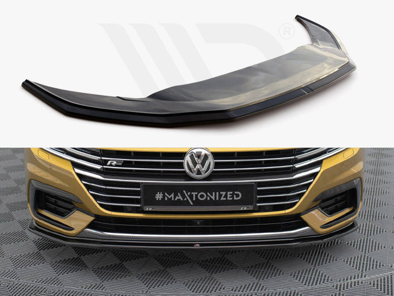 Maxton Design - Front Splitter V.1 Volkswagen Arteon R-Line Sedan / Shooting Brake Mk1