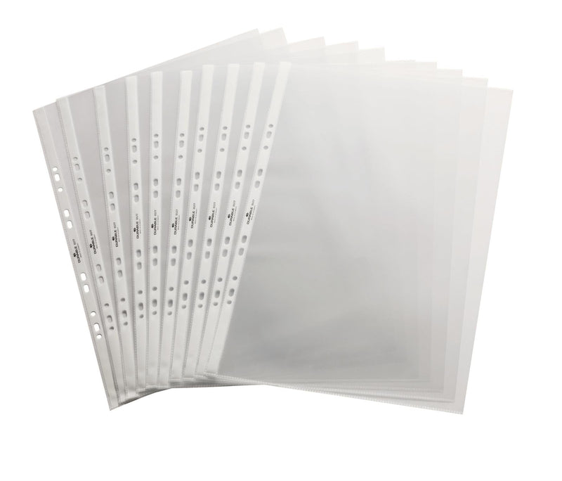 Durable Premium Punched Pockets for Table Flipcharts | 10 Pack | A3 Landscape