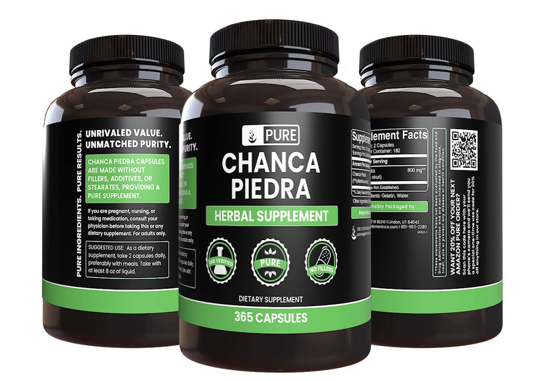 Chanca Piedra 365 Capsules – Pure Original, Lab Verified, No Fillers