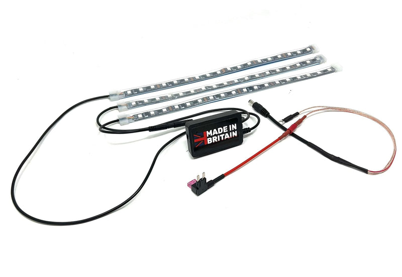 Chaser Edition Bluetooth Glove Box & Footwell Strip Kit – MK7 / MK7.5 Fiesta | 200+ RGB Modes | CEUK