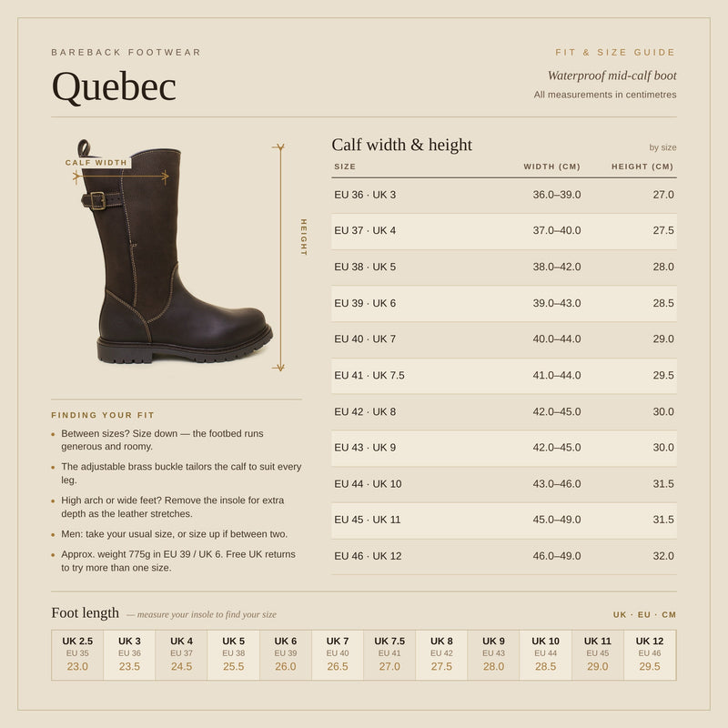 Quebec Waterproof Boots - Black