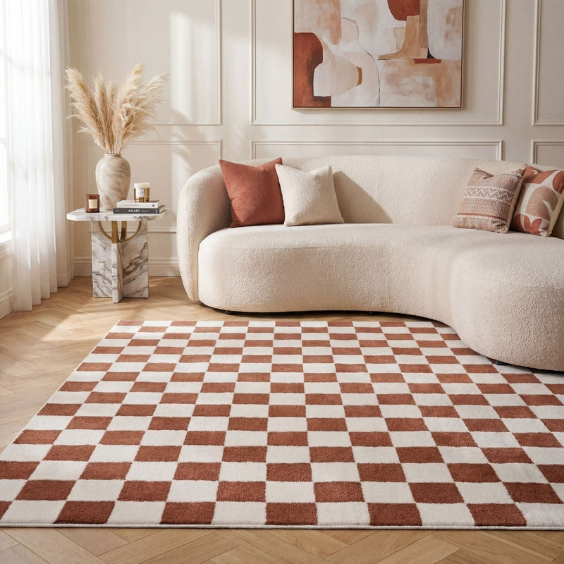 Loft Checkerboard Terra Rug
