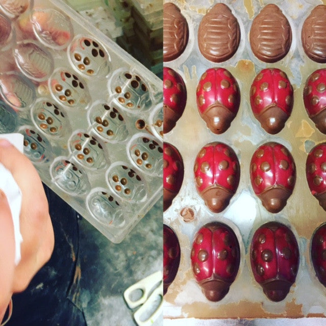 Ladybirds in Milk Chocolate