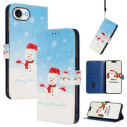Christmas Series Buckle Leather Phone Case with Hand Strap, For iPhone 17e / 16e, For iPhone 17 Pro Max, For iPhone 17 Pro, For iPhone 17 - InStock