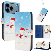Christmas Series Buckle Leather Phone Case with Hand Strap, For iPhone 17e / 16e, For iPhone 17 Pro Max, For iPhone 17 Pro, For iPhone 17 - InStock