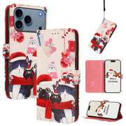 Christmas Series Buckle Leather Phone Case with Hand Strap, For iPhone 17e / 16e, For iPhone 17 Pro Max, For iPhone 17 Pro, For iPhone 17 - InStock