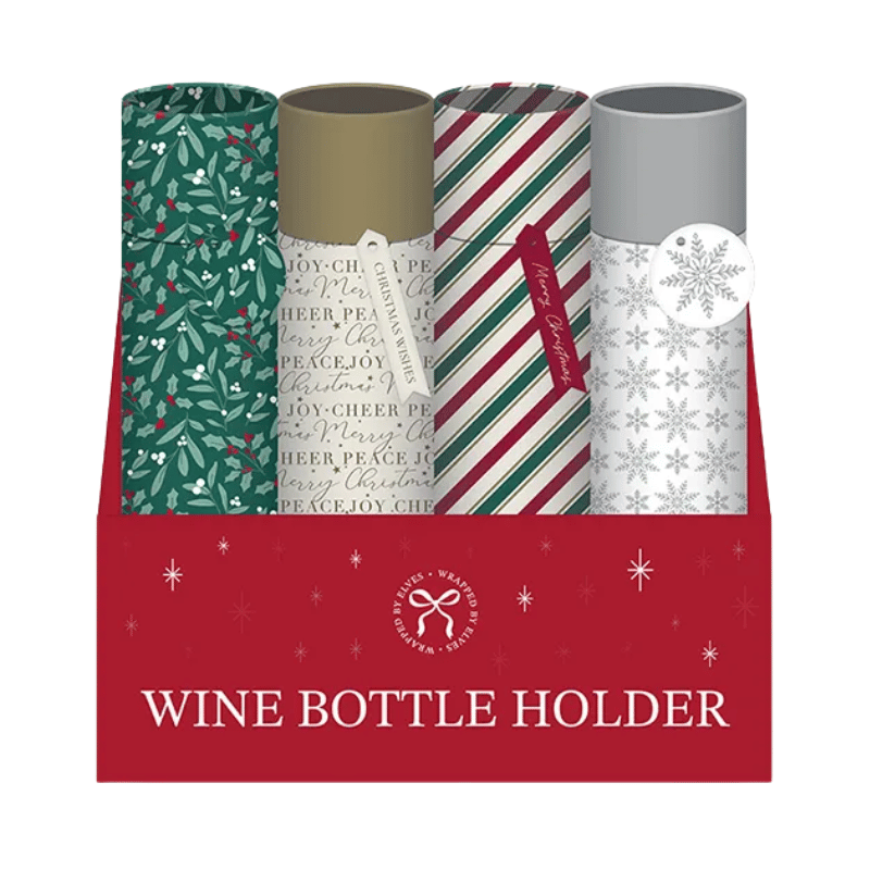 Christmas wine bottle holder