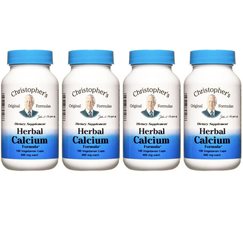 Christopher's Original Formulas Herbal Calcium - Natural Bone Support (4-Pack)