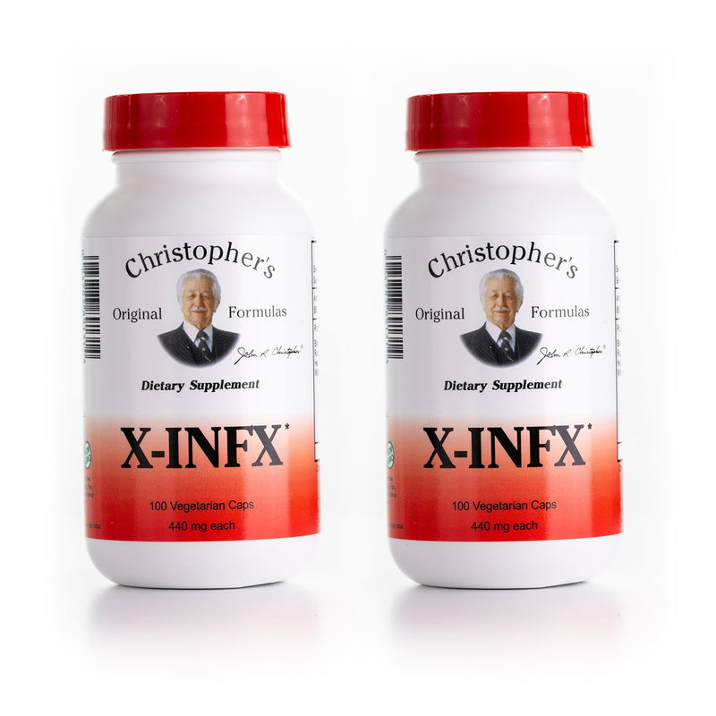 Christopher's Original Formulas X-INFX Formula | Natural Immune Support | 2 Pack, 100 Caps Each