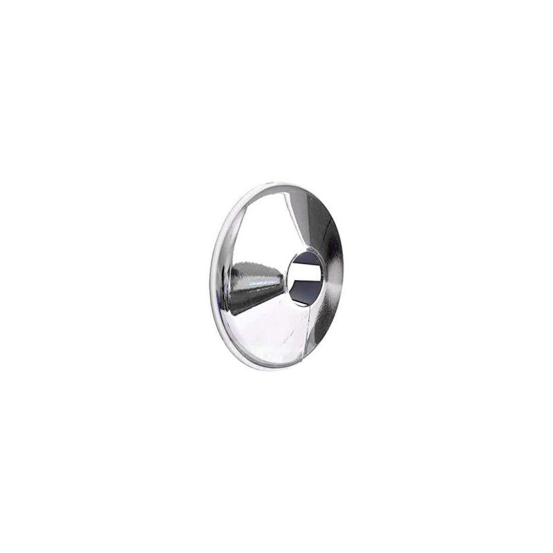 15mm Chrome Radiator Pipe Collars Split Click Covers 2 Pack