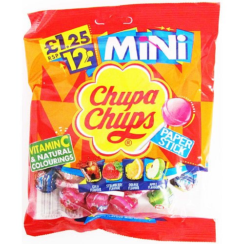 Chupa Chups Mini Assorted Flavour Mini Lollipops 72g (Case of 12)