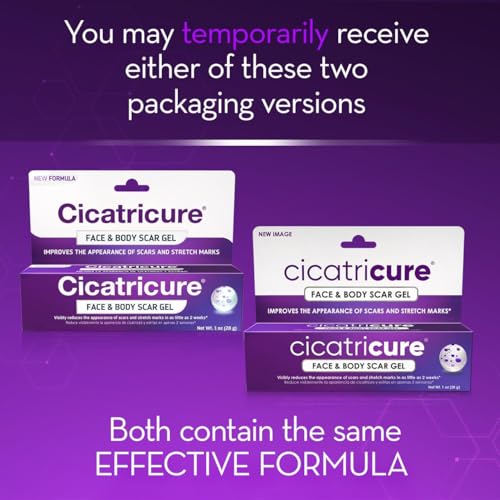 Cicatricure Advanced Scar Gel for Face & Body - Visible Results in 2 Weeks | Scar Treatment for Surgical, Acne, Burns, Stretch Marks | Pack of 2
