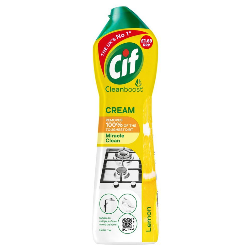 Cif Cream Cleaner Lemon 500ml (Case of 8)