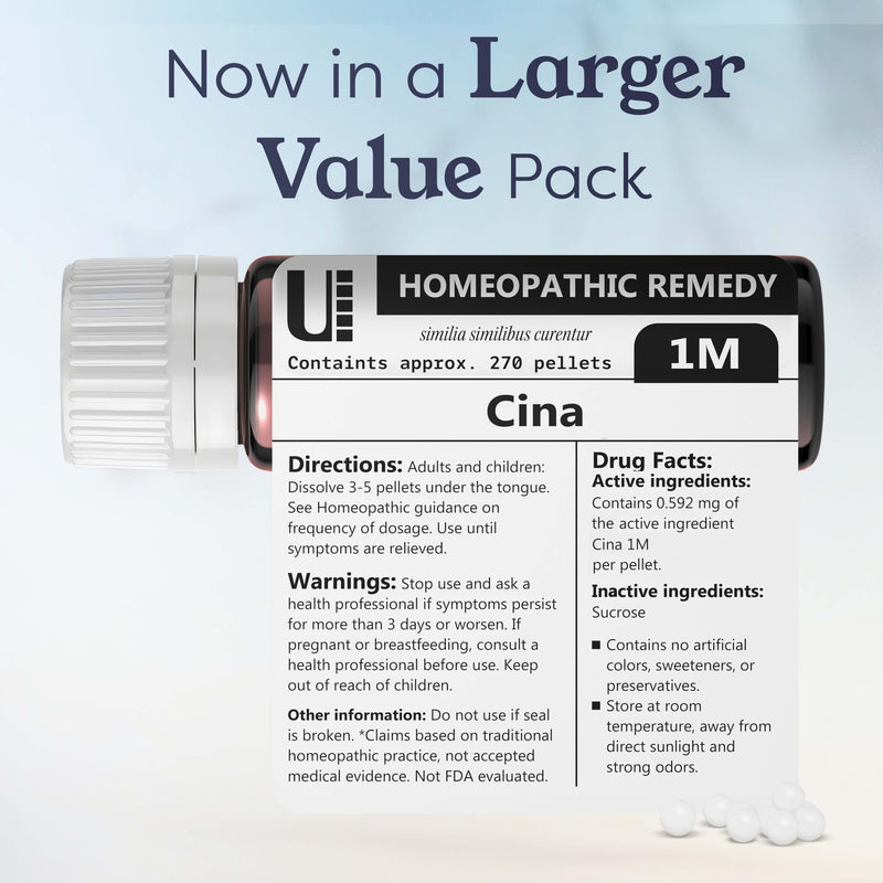 Cina 1M Homeopathic Remedy, 270 Pellets
