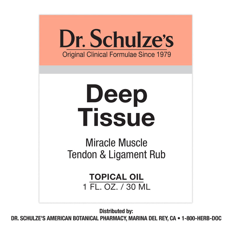 Dr. Schulze's Deep Tissue Oil – Herbal Support for Muscles, Tendons & Joints