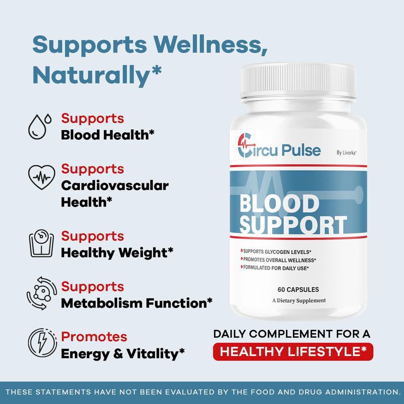 (2 Pack) CircuPulse Capsules - Official CircuPulse Blood Support Pills, Max Strength