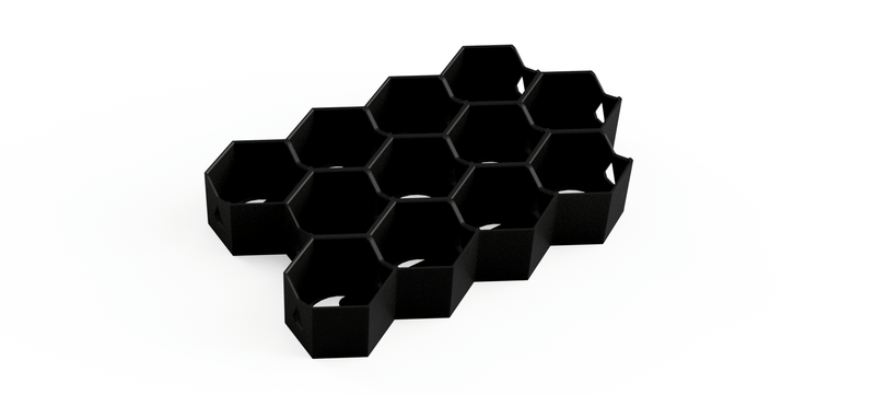 Citadel Paint Storage for 40k: 32mm Hex Wall & Desk Organiser (MODULAR)