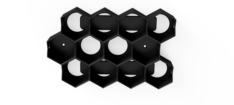 Citadel Paint Storage for 40k: 32mm Hex Wall & Desk Organiser (MODULAR)
