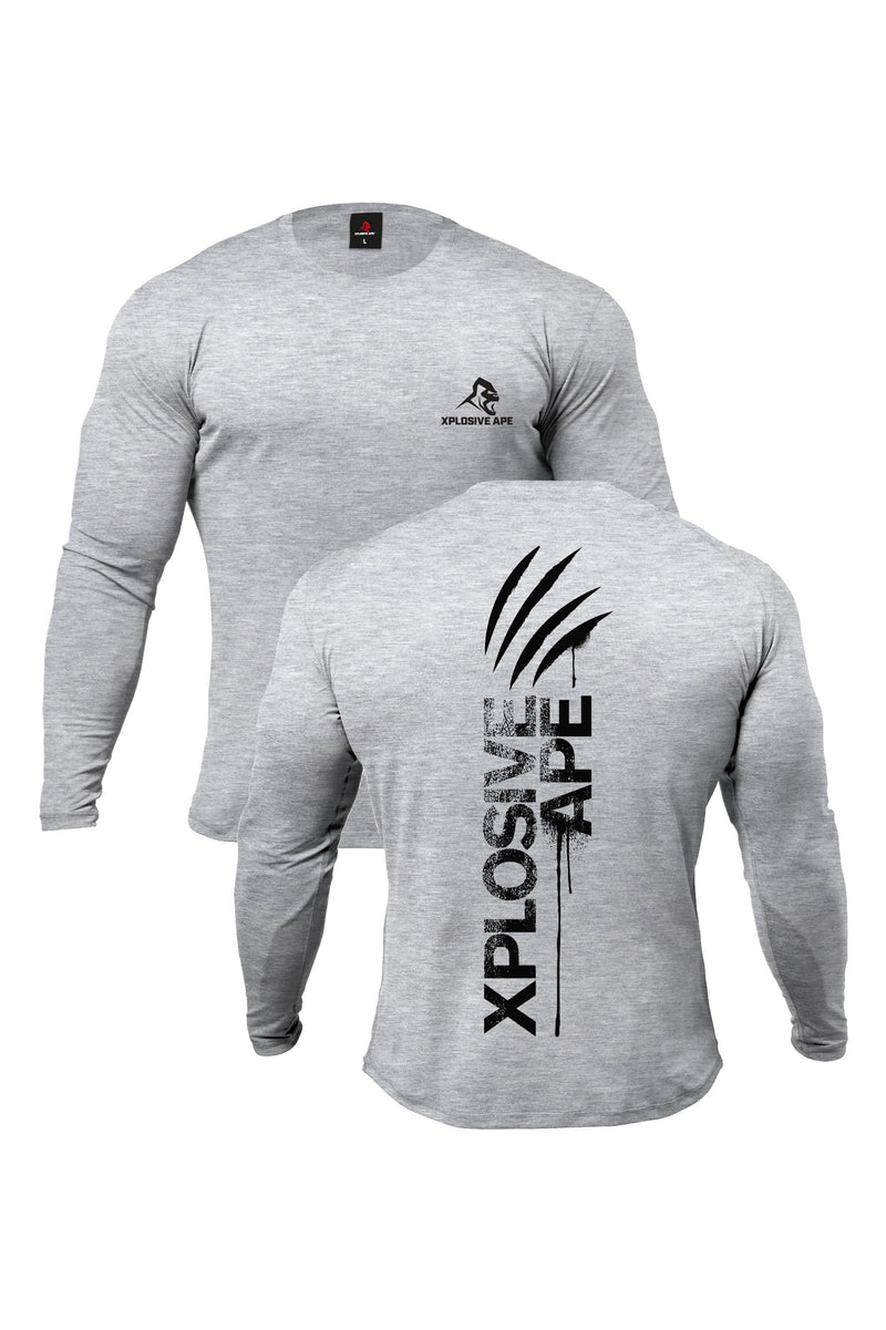 XAPE Claw Long Sleeve Tee - Sports Grey