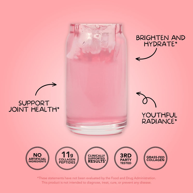 Clean Simple Eats Collagen Powder and Beauty Blend - Strawberry Colada, 30 Servings