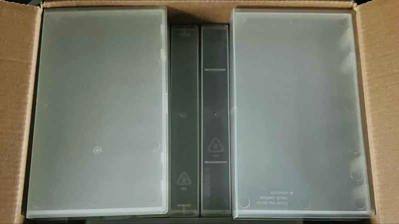 12 x Empty Clear VHS Video Tape Cases